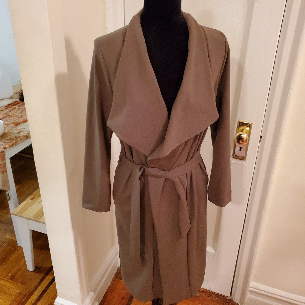 Stylish Brand new polyester jacket! - Olive Green